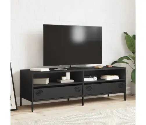 Tv Skapītis, Melns, 135X39X43,5 Cm, Auksti Velmēts Tērauds Vidaxl Tv Skapītis, Melns, 135X39X43,5 Cm, Auksti Velmēts Tērauds Vidaxl