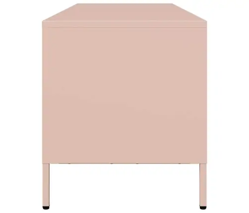 Tv Skapītis, Rozā, 135X39X43,5 Cm, Auksti Velmēts Tērauds Vidaxl