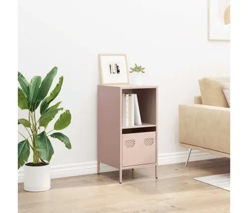 Kumode, Rozā, 35X39X73,5 Cm, Auksti Velmēts Tērauds Vidaxl Kumode, Rozā, 35X39X73,5 Cm, Auksti Velmēts Tērauds Vidaxl