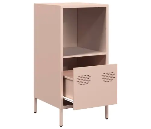 Kumode, Rozā, 35X39X73,5 Cm, Auksti Velmēts Tērauds Vidaxl Kumode, Rozā, 35X39X73,5 Cm, Auksti Velmēts Tērauds Vidaxl