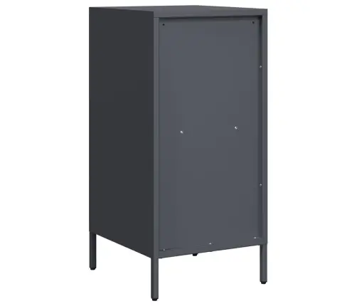 Kumode, Antracītpelēka, 35X39X73,5 Cm, Auksti Velmēts Tērauds Vidaxl