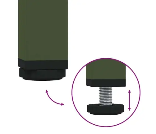 Indauja Alyvuogių Žalia 35X39X73,5 Cm Šaltai Valcuotas Plienas