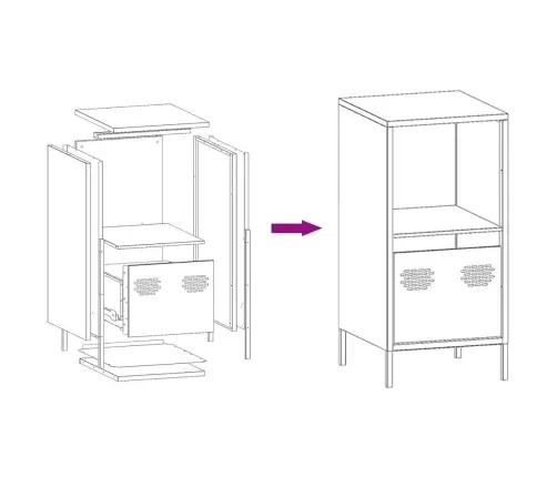 Kumode, Balta, 35X39X73,5 Cm, Auksti Velmēts Tērauds Vidaxl Kumode, Balta, 35X39X73,5 Cm, Auksti Velmēts Tērauds Vidaxl