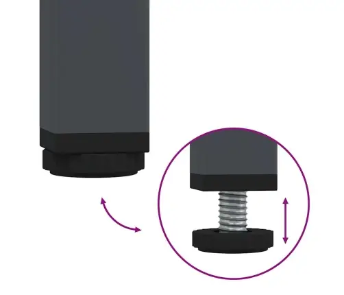 Šoninė Spintelė, Antracito, 68X39X73,5cm Plienas