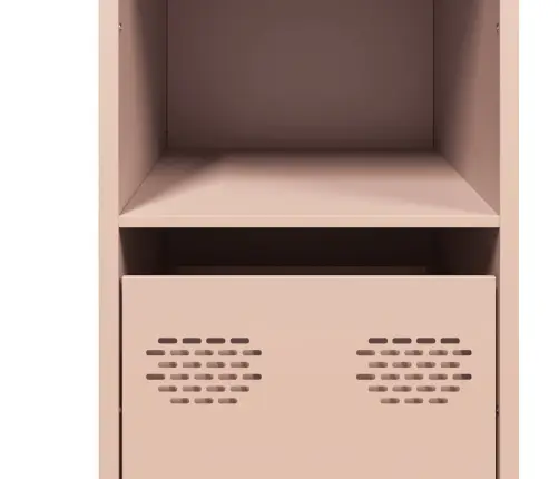 Kumode, Rozā, 101,5X39X73,5 Cm, Auksti Velmēts Tērauds Vidaxl