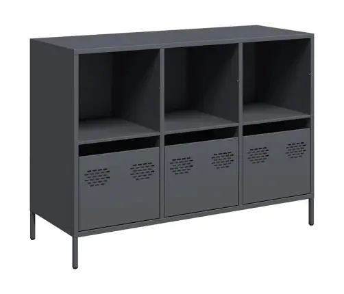 Puhvetkapp Antratsiithall, 101,5X39X73,5cm Külmvaltsitud Teras Puhvetkapp Antratsiithall, 101,5X39X73,5cm Külmvaltsitud Teras