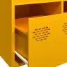 Kumode Sinepju Dzeltena 101,5X39X73,5 Cm Auksti Velmēts Tērauds Vidaxl