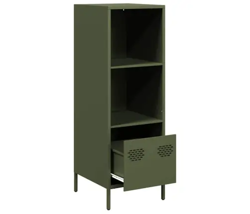 Kõrge Kapp, Oliiviroheline, 35X39X103,5 cm Teras