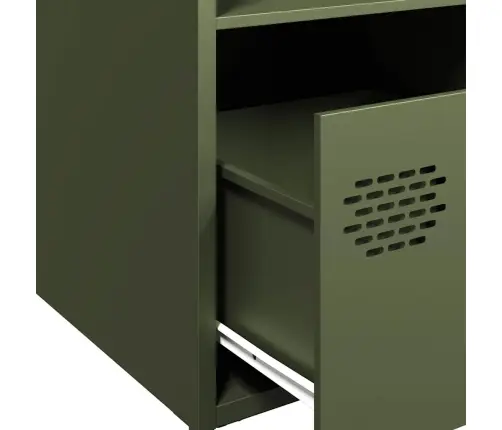 Kõrge Kapp, Oliiviroheline, 35X39X103,5 cm Teras