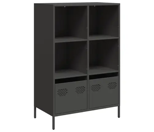 Augstais Skapītis, Melns, 68X39X103,5 Cm, Tērauds Vidaxl