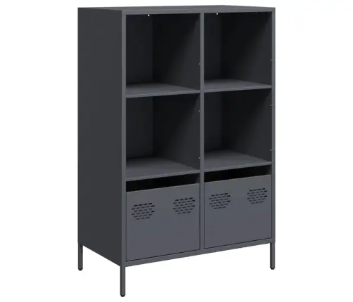 Augstais Skapītis, Pelēks, 68X39X103,5 Cm, Tērauds Vidaxl