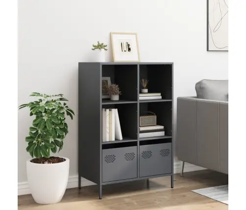 Augstais Skapītis, Pelēks, 68X39X103,5 Cm, Tērauds Vidaxl