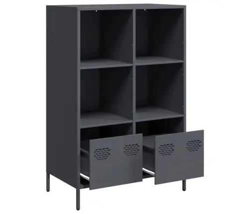 Augstais Skapītis, Pelēks, 68X39X103,5 Cm, Tērauds Vidaxl