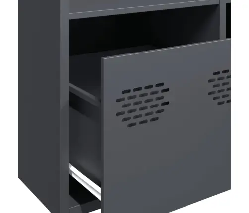 Augstais Skapītis, Pelēks, 68X39X103,5 Cm, Tērauds Vidaxl