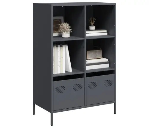 Augstais Skapītis, Pelēks, 68X39X103,5 Cm, Tērauds Vidaxl