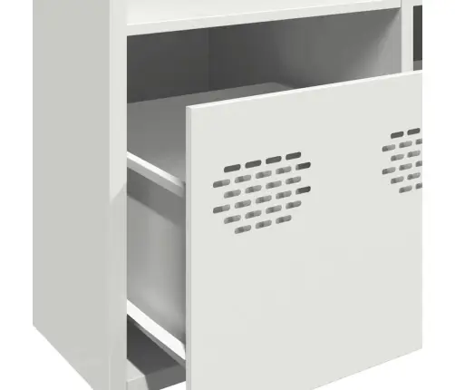 Komoda, Baltos Spalvos, 68X39X103,5cm Plienas