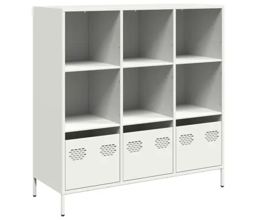 Augstais Skapītis, Balts, 101,5X39X103,5 Cm, Tērauds Vidaxl