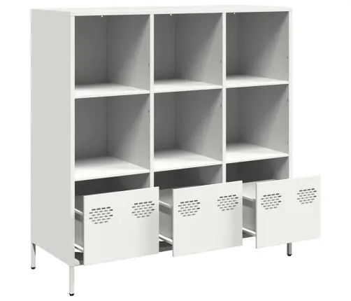 Augstais Skapītis, Balts, 101,5X39X103,5 Cm, Tērauds Vidaxl