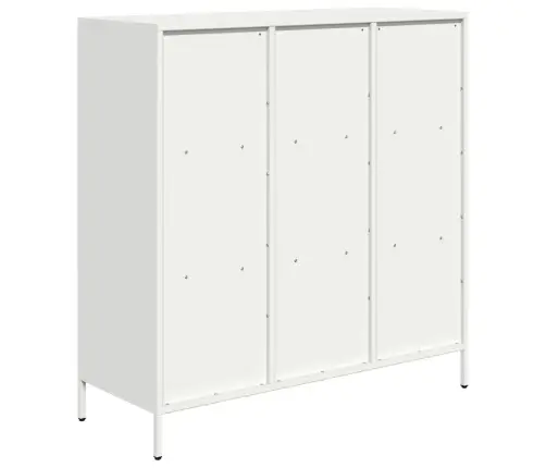 Augstais Skapītis, Balts, 101,5X39X103,5 Cm, Tērauds Vidaxl