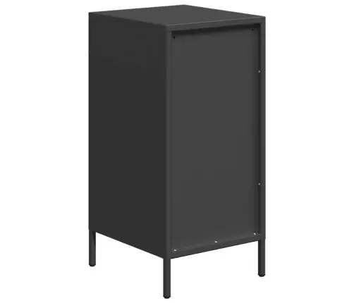 Kumode, Melna, 35X39X73,5 Cm, Auksti Velmēts Tērauds Vidaxl