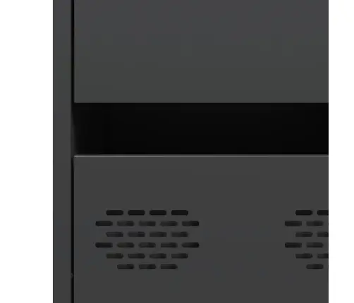 Kumode, Melna, 35X39X73,5 Cm, Auksti Velmēts Tērauds Vidaxl