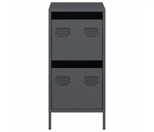 Kumode, Antracītpelēka, 35X39X73,5 Cm, Auksti Velmēts Tērauds Vidaxl