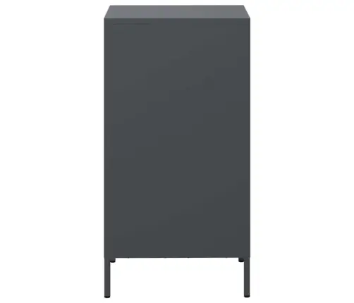 Kumode, Antracītpelēka, 35X39X73,5 Cm, Auksti Velmēts Tērauds Vidaxl