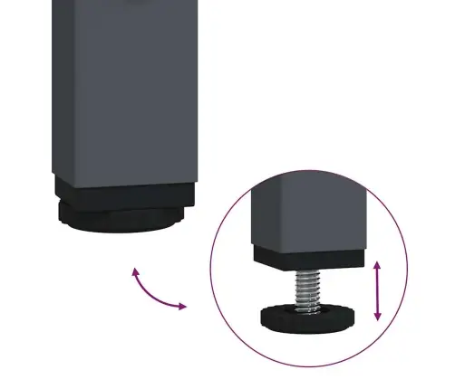 Kõrge Kapp, Antratsiit, 39X35X103,5 cm Teras