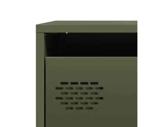 Augstais Skapītis, Olīvu Zaļš, 39X35X103,5 Cm, Tērauds Vidaxl