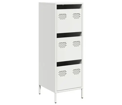 Highboard White 39X35X103,5 Cm Plienas