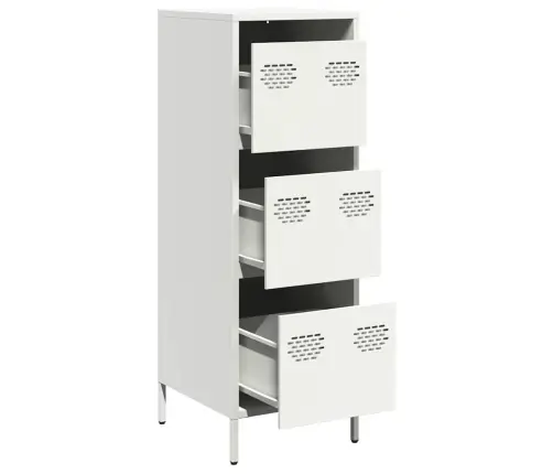 Highboard White 39X35X103,5 Cm Plienas