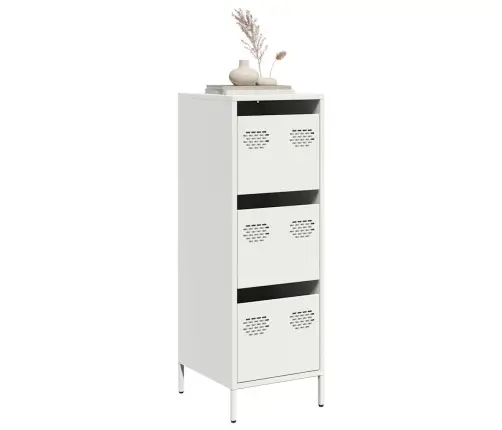 Highboard White 39X35X103,5 Cm Plienas