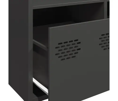 Augstais Skapītis, Melns, 68X39X103,5 Cm, Tērauds Vidaxl Augstais Skapītis, Melns, 68X39X103,5 Cm, Tērauds Vidaxl