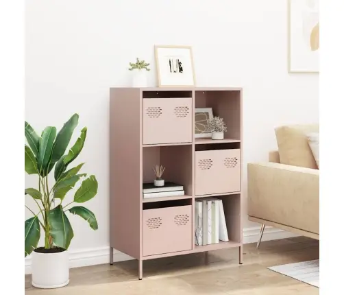 Augstais Skapītis, Rozā, 68X39X103,5 Cm, Tērauds Vidaxl Augstais Skapītis, Rozā, 68X39X103,5 Cm, Tērauds Vidaxl