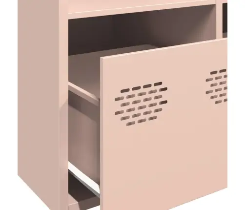 Augstais Skapītis, Rozā, 68X39X103,5 Cm, Tērauds Vidaxl Augstais Skapītis, Rozā, 68X39X103,5 Cm, Tērauds Vidaxl