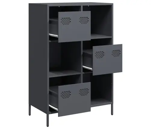 Augstais Skapītis, Pelēks, 68X39X103,5 Cm, Tērauds Vidaxl