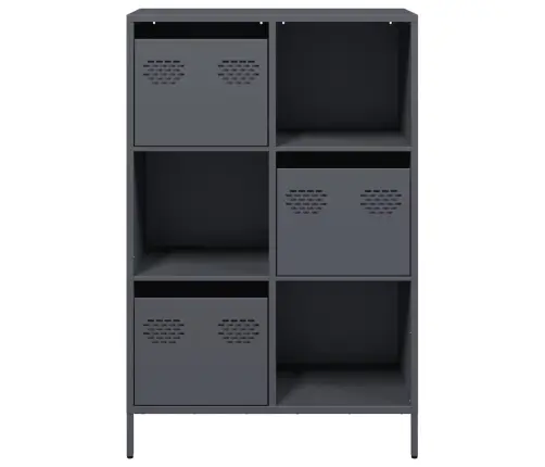 Augstais Skapītis, Pelēks, 68X39X103,5 Cm, Tērauds Vidaxl