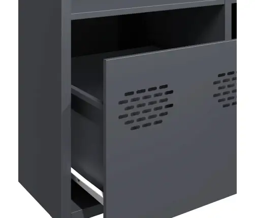 Augstais Skapītis, Pelēks, 68X39X103,5 Cm, Tērauds Vidaxl