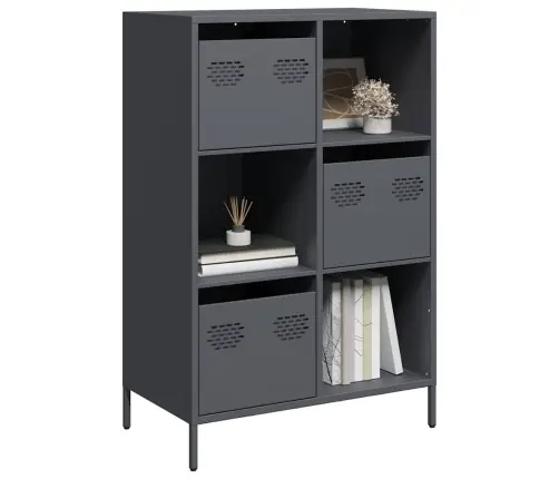 Augstais Skapītis, Pelēks, 68X39X103,5 Cm, Tērauds Vidaxl