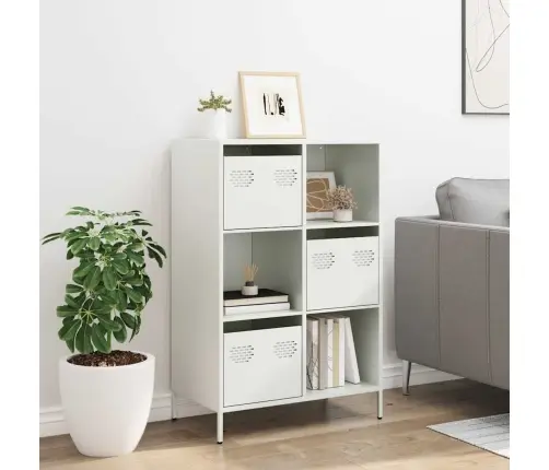 Augstais Skapītis, Balts, 68X39X103,5 Cm, Tērauds Vidaxl