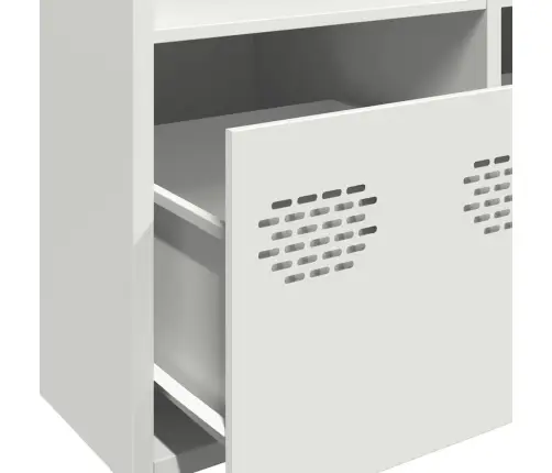 Augstais Skapītis, Balts, 68X39X103,5 Cm, Tērauds Vidaxl