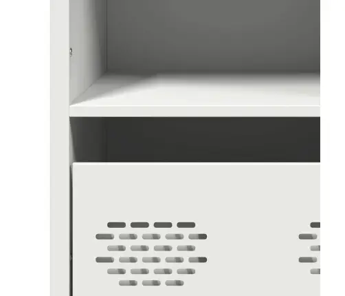 Augstais Skapītis, Balts, 68X39X103,5 Cm, Tērauds Vidaxl