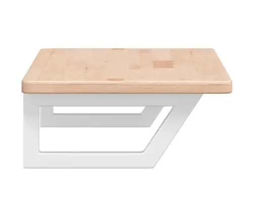 Izlietnes Plaukts, Stiprināms Pie Sienas, Tērauds, Ozola Koks Vidaxl