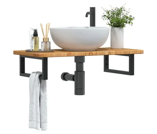 Seinale Kinnitatav Valamuriiul, Teras Ja Tammepuit