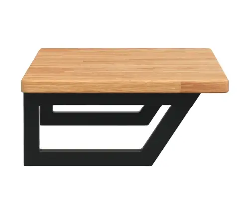 Izlietnes Plaukts, Stiprināms Pie Sienas, Tērauds, Ozola Koks Vidaxl