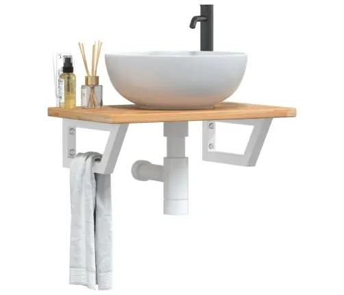 Seinale Kinnitatav Valamuriiul, Teras Ja Tammepuit