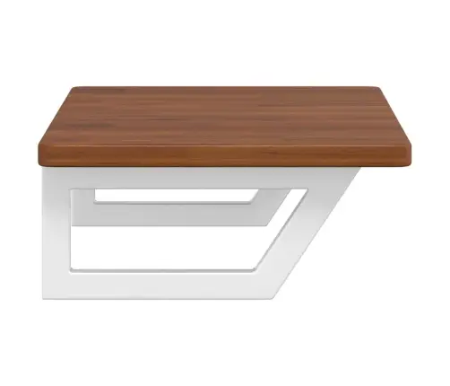 Izlietnes Plaukts, Stiprināms Pie Sienas, Tērauds, Ozola Koks Vidaxl