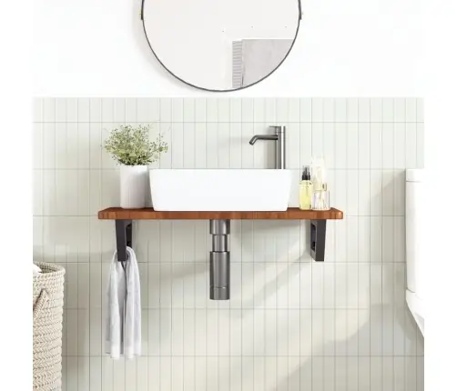 Seinale Kinnitatav Valamuriiul, Teras Ja Tammepuit