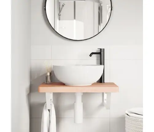 Izlietnes Plaukts, Stiprināms Pie Sienas, Tērauds, Dižskābardis Vidaxl