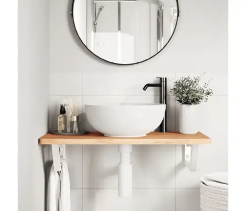 Izlietnes Plaukts, Stiprināms Pie Sienas, Tērauds, Dižskābardis Vidaxl